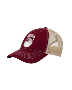 Stussy Merch Contraste Rougeâtre Casquette