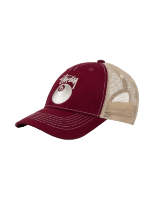 Stussy Merch Contraste Rougeâtre Casquette