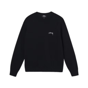 Stussy Merch Bon marché Noir Sweatshirt