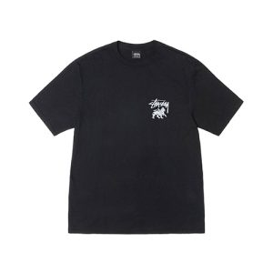 Stussy Merch Lion Rasta Noir Tee