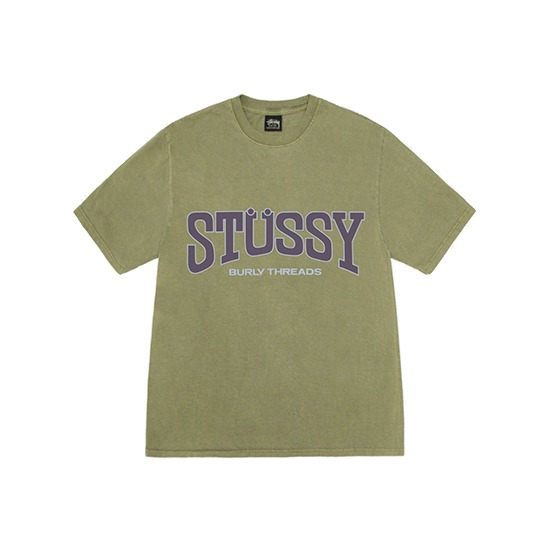 Burly-Threads-Stussy-T-Shirt-Green