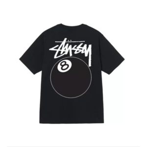 Stussy Merch 8 Ball Crop Noir Shirt