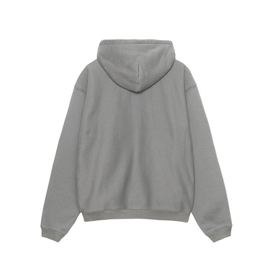Stussy-Outline-Zip-Hoodie-Grey-1 Stussy capuche zippé Outline Gris Pull