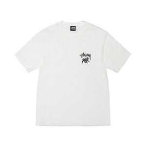 Stussy Merch Lion Rasta Blanc Shirt