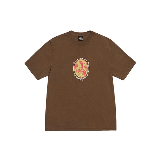 Venus-Oval-Stussy-T-Shirt-Brown Stussy Merch Vénus Ovale Marron Shirt