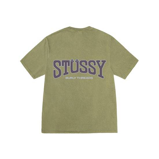 Burly-Threads-Stussy-T-Shirt-Green-1