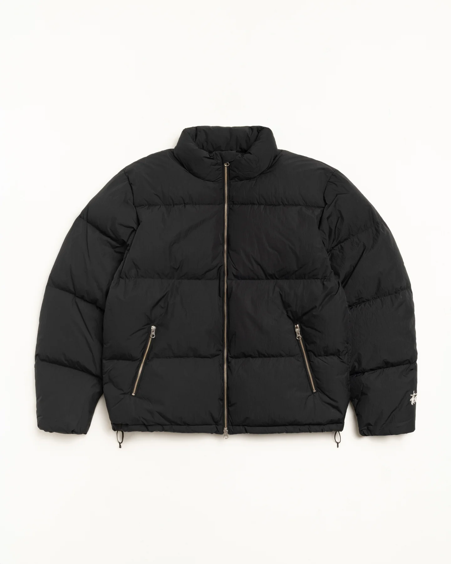 DOWN-PUFFER-NYLON (1) Stussy Merch En Nylon Noir Veste