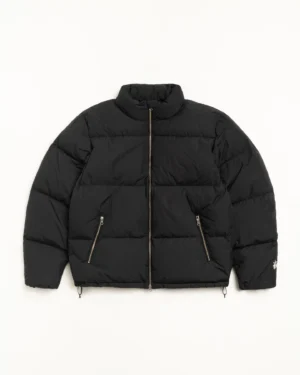 Stussy Merch En Nylon Noir Doudoune