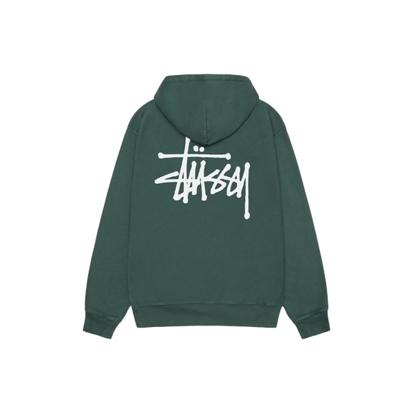 Pull-a-capuche-vert-stussy-1