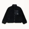 Stussy Merch Sherpa Réversible Noire Veste