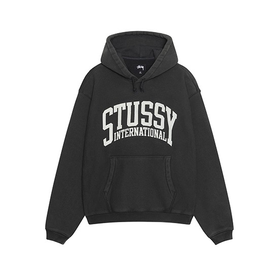Stussy-International-Hoodie-Black Stussy Merch International capuche Hoodie