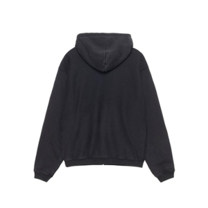 Stussy Merch capuche zippé Outline noir Hoodie