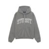Stussy Merch capuche zippé Outline Gris Hoodie
