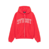 Stussy Merch capuche zippé Outline Rouge Hoodie
