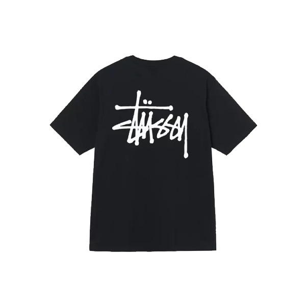 T-Shirt-Stussy-Noir Stussy Merch Noir Maillot