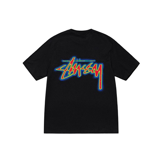 Thermal-Stock-Stussy-T-Shirt-1 Stussy Merch thermique noir Maillot