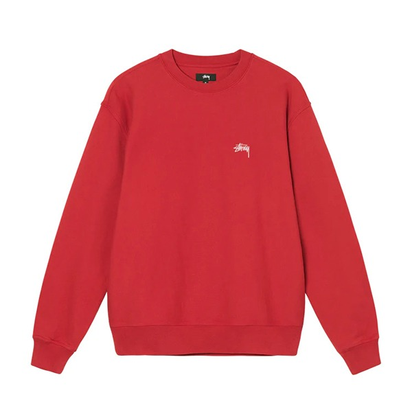 sweatshirt-stussy-rouge Stussy Merch Rouge Sweatshirt
